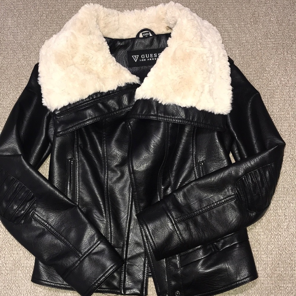New Guess leather jacket